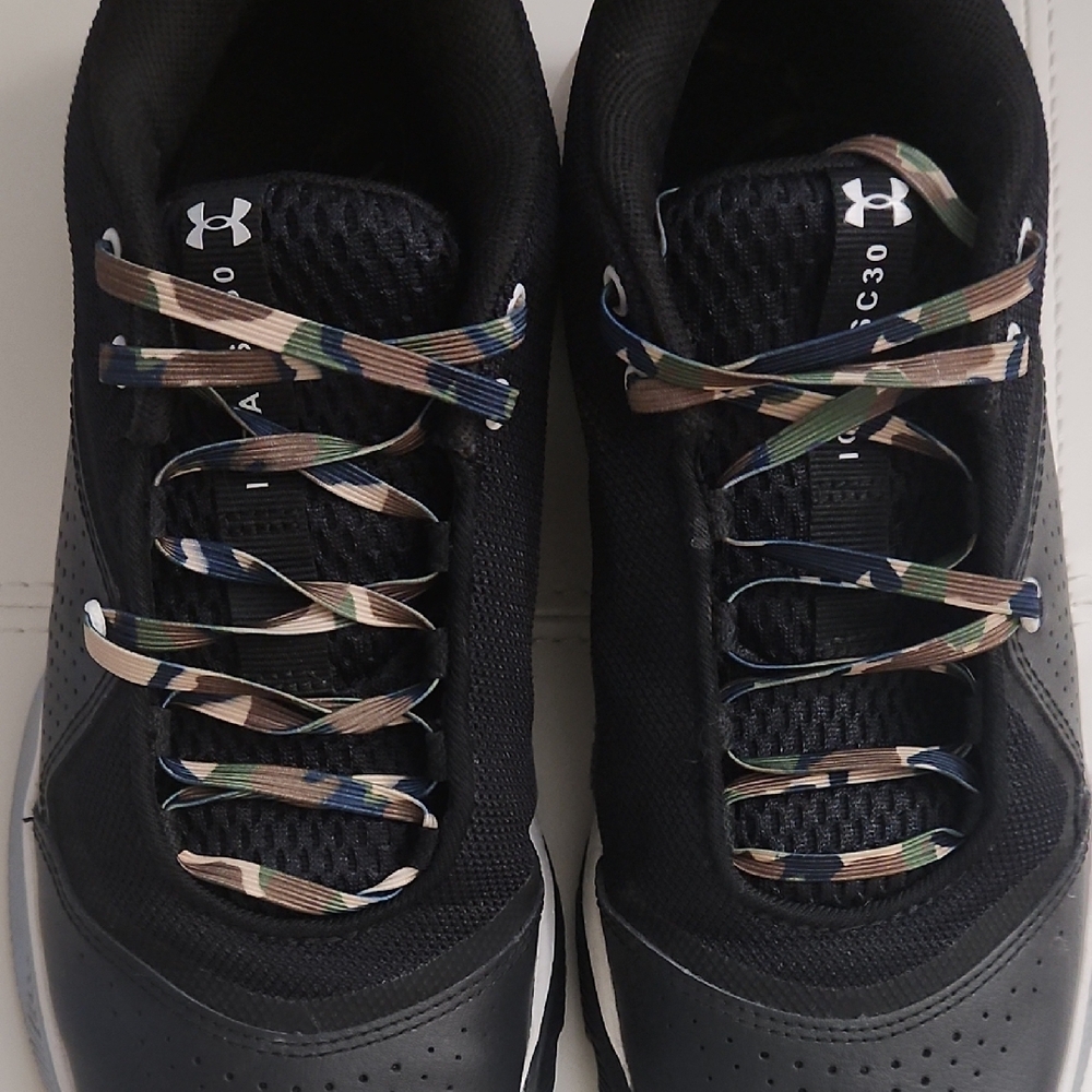Under Armour Black Sneakers with Camouflage Laces